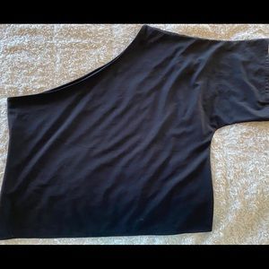Black one shoulder blouse